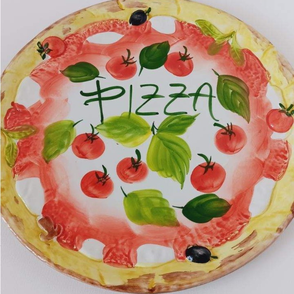 Made in Italy Hand Painted Pizza Platter